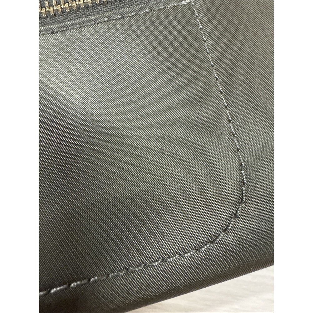 Michael Kors Monogram Jet Set Zip Around Wallet Green Brown 4x8 Canvas & Leather - Picture 6 of 8